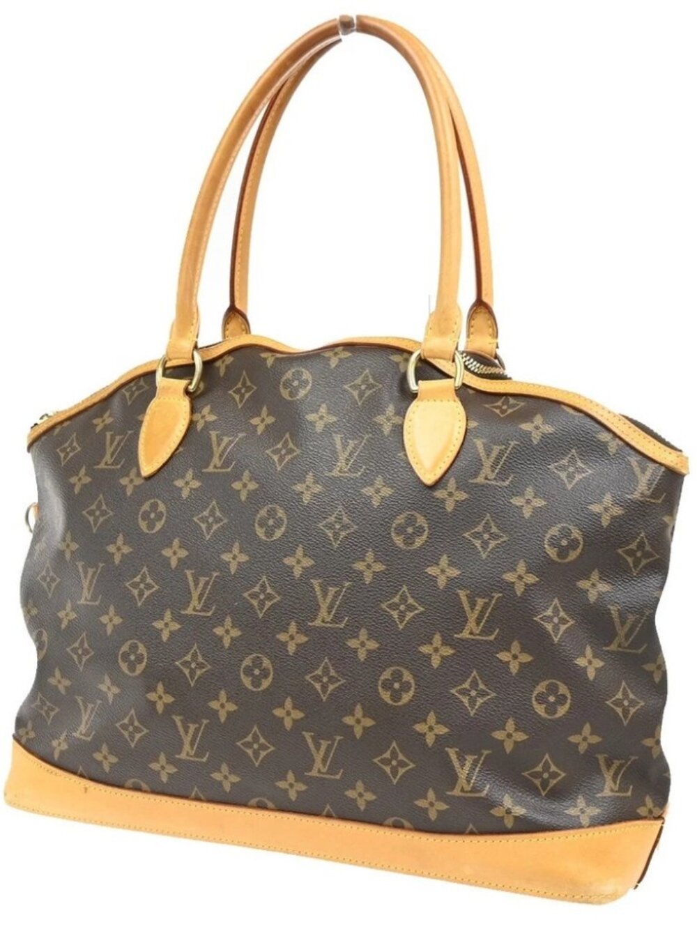LOUIS VUITTON Lockit Horizontal Shoulder Bag Monogram Leather